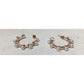 Women's Rose Gold Hoop Earrings with White Faux Pearls - A+ Stuff - Earrings - A+ Stuff