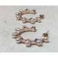 Women's Rose Gold Hoop Earrings with White Faux Pearls - A+ Stuff - Earrings - A+ Stuff