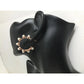 Women's Rose Gold Hoop Earrings with White Faux Pearls - A+ Stuff - Earrings - A+ Stuff