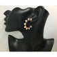 Women's Rose Gold Hoop Earrings with White Faux Pearls - A+ Stuff - Earrings - A+ Stuff