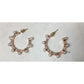 Women's Rose Gold Hoop Earrings with White Faux Pearls - A+ Stuff - Earrings - A+ Stuff