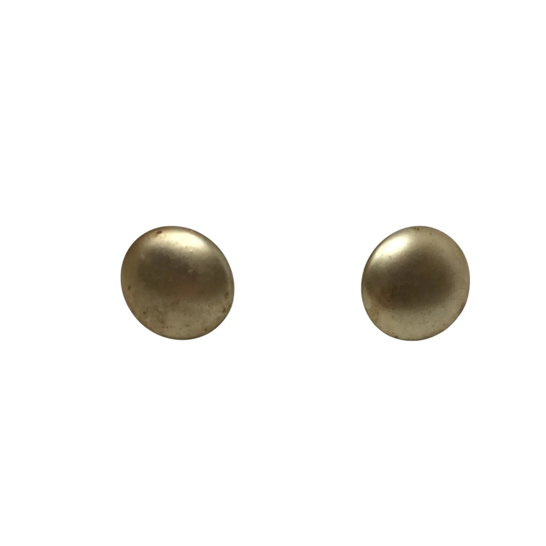 Women's Round Gold and Silver Toned Screw Back Earrings - A+ Stuff - earrings - A+ Stuff