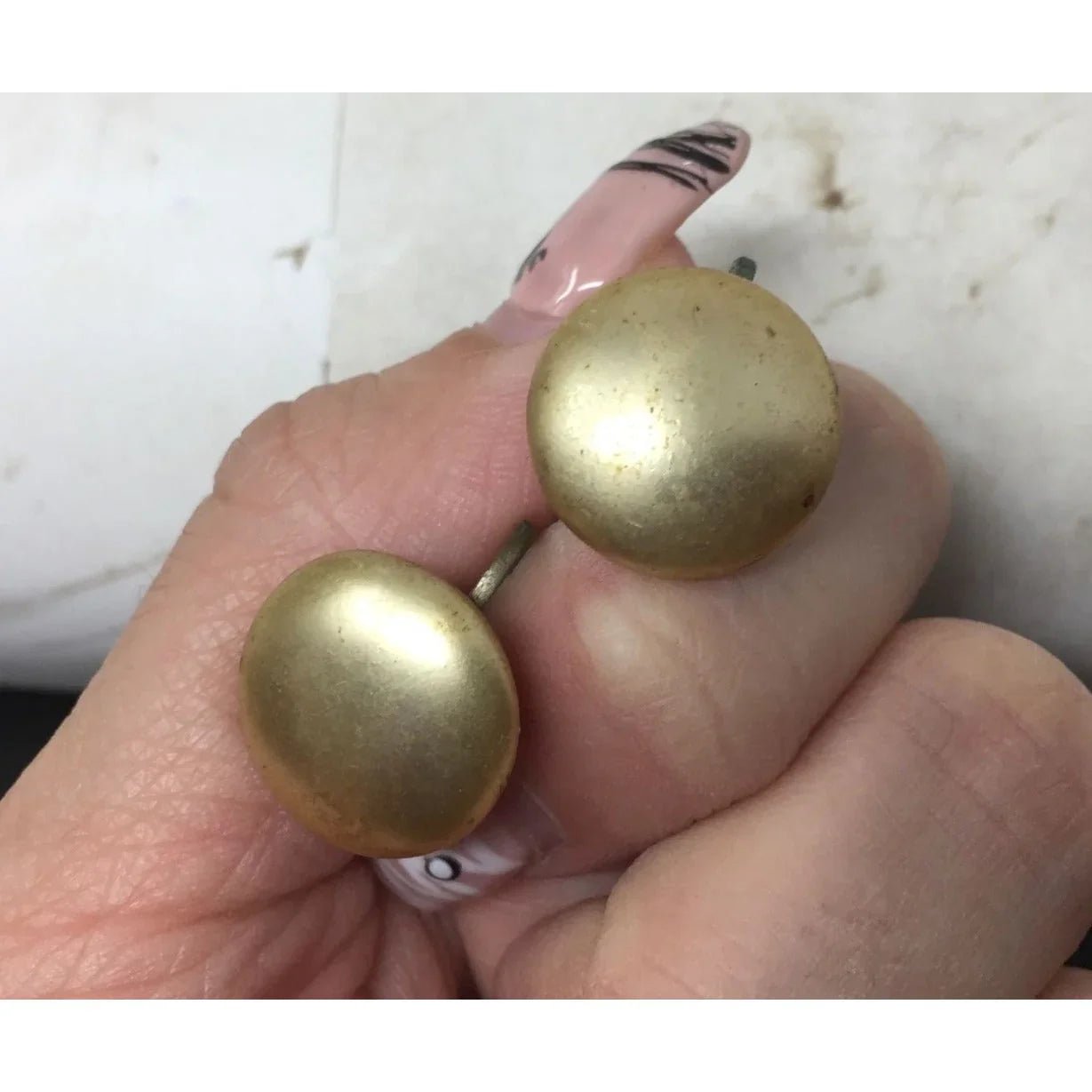 Women's Round Gold and Silver Toned Screw Back Earrings - A+ Stuff - earrings - A+ Stuff