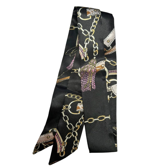 Women's Silky Black Bag/Purse Scarf - A+ Stuff - Scarf - A+ Stuff