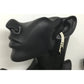 Women's Silver and Black Rhinestone Dangle Earrings - A+ Stuff - earrings - A+ Stuff
