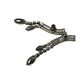 Women's Silver and Black Rhinestone Dangle Earrings - A+ Stuff - earrings - A+ Stuff