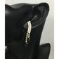 Women's Silver and Black Rhinestone Dangle Earrings - A+ Stuff - earrings - A+ Stuff