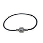 Women's Silver and Black Rope Bracelet - A+ Stuff - Bracelet - A+ Stuff