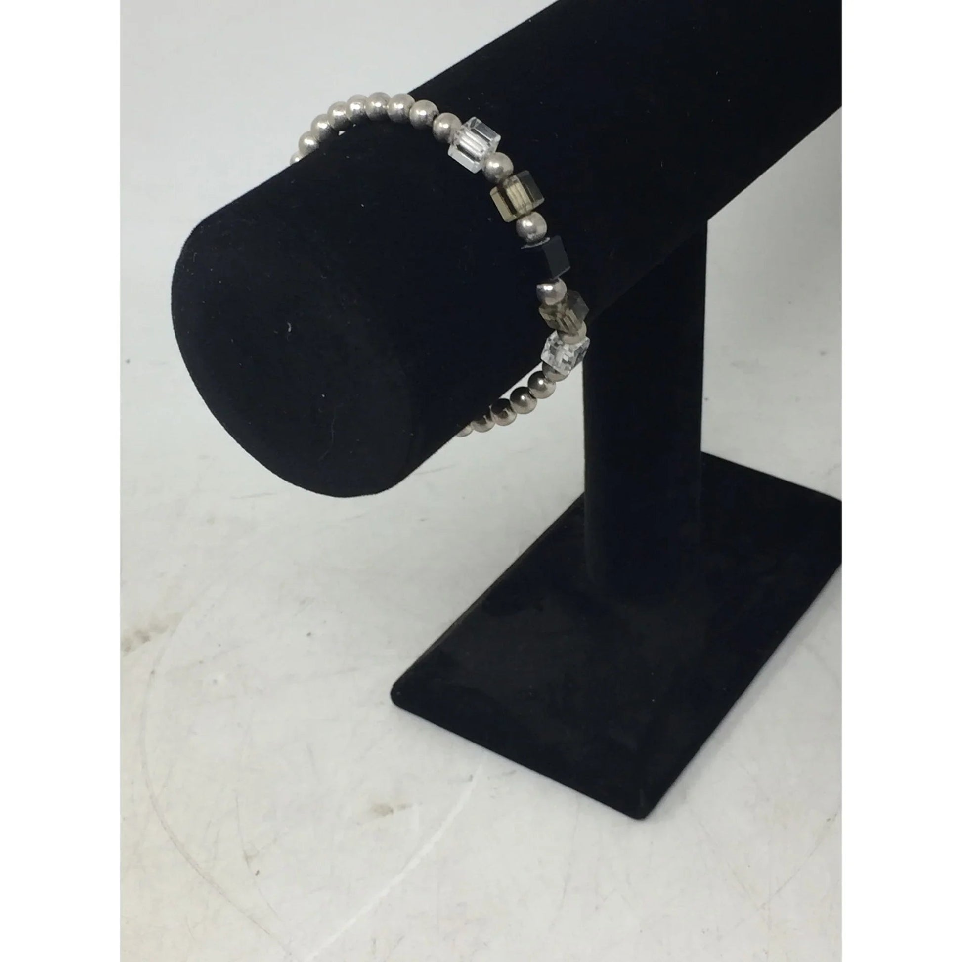 Women's Silver Beaded Bracelet with Clasp - A+ Stuff - Bracelet - A+ Stuff