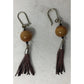 Women's Silver & Brown Tassel Earrings - A+ Stuff - Earrings - A+ Stuff