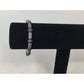 Women's Silver tone Bracelet with Blue and Silver Beads - A+ Stuff - bracelet - A+ Stuff
