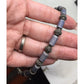 Women's Silver tone Bracelet with Blue and Silver Beads - A+ Stuff - bracelet - A+ Stuff