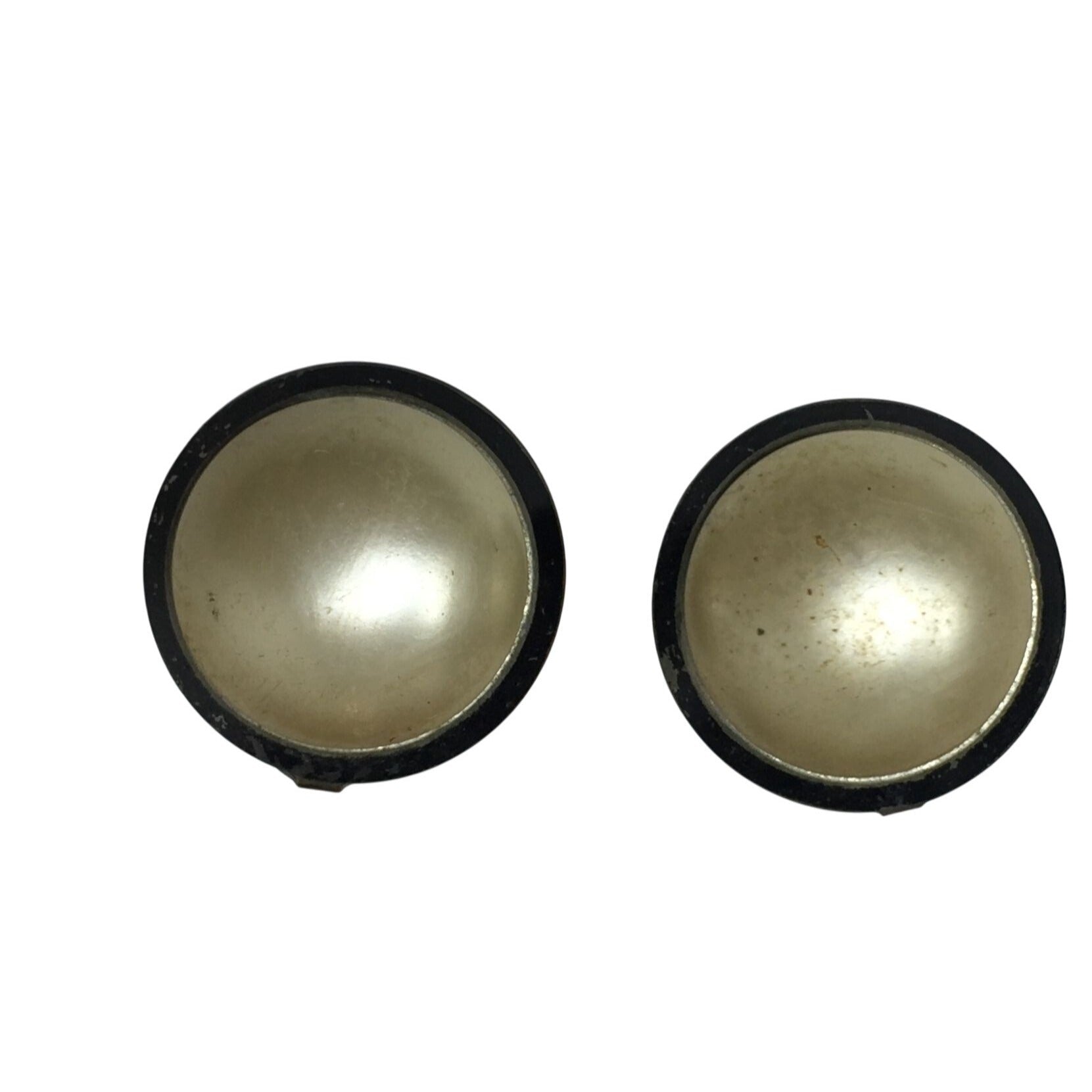 Women's Silver Tone Clip On Earrings with White Faux Pearl - A+ Stuff - Earrings - A+ Stuff