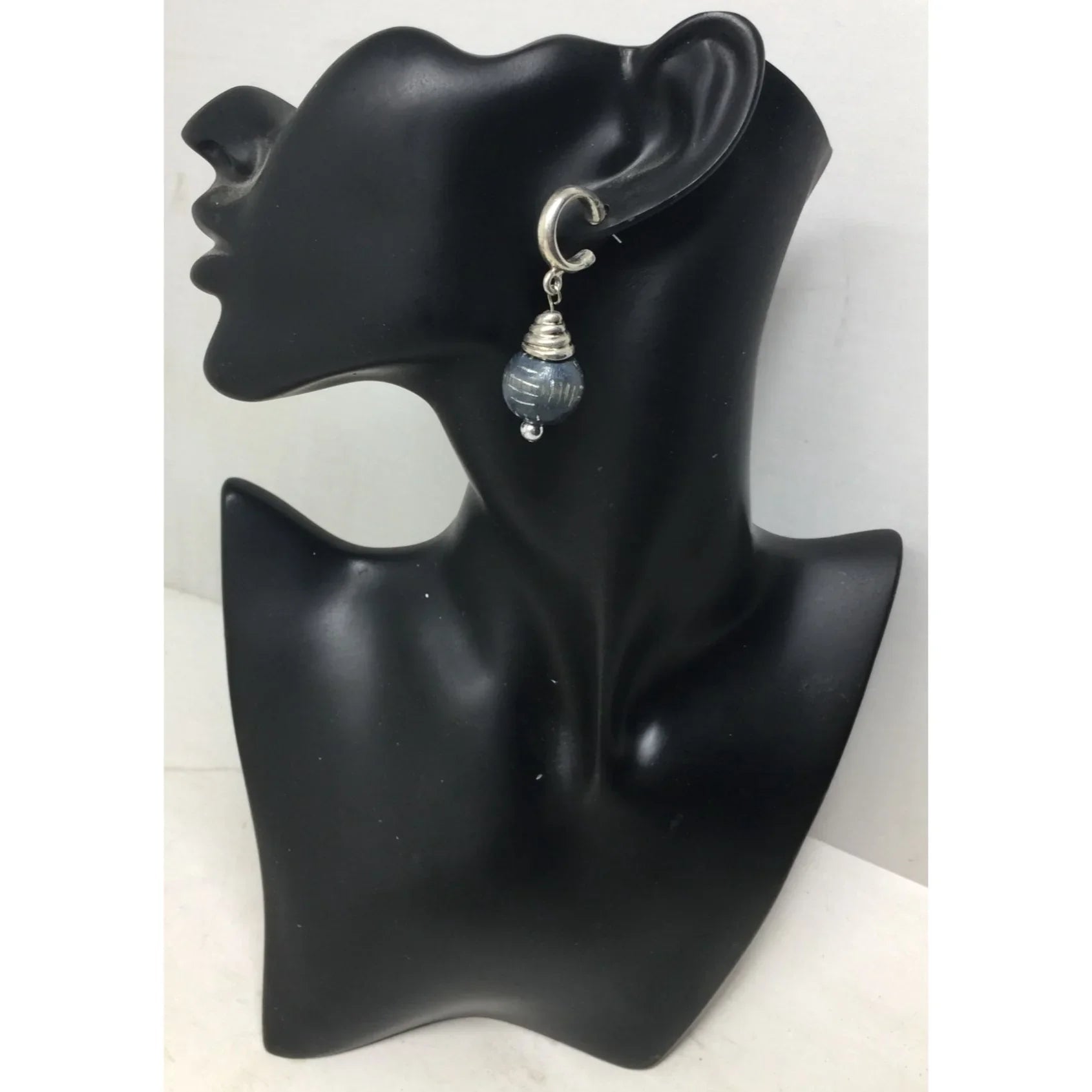 Women's Silver Tone Dangle Hoop Earrings - A+ Stuff - Earrings - A+ Stuff