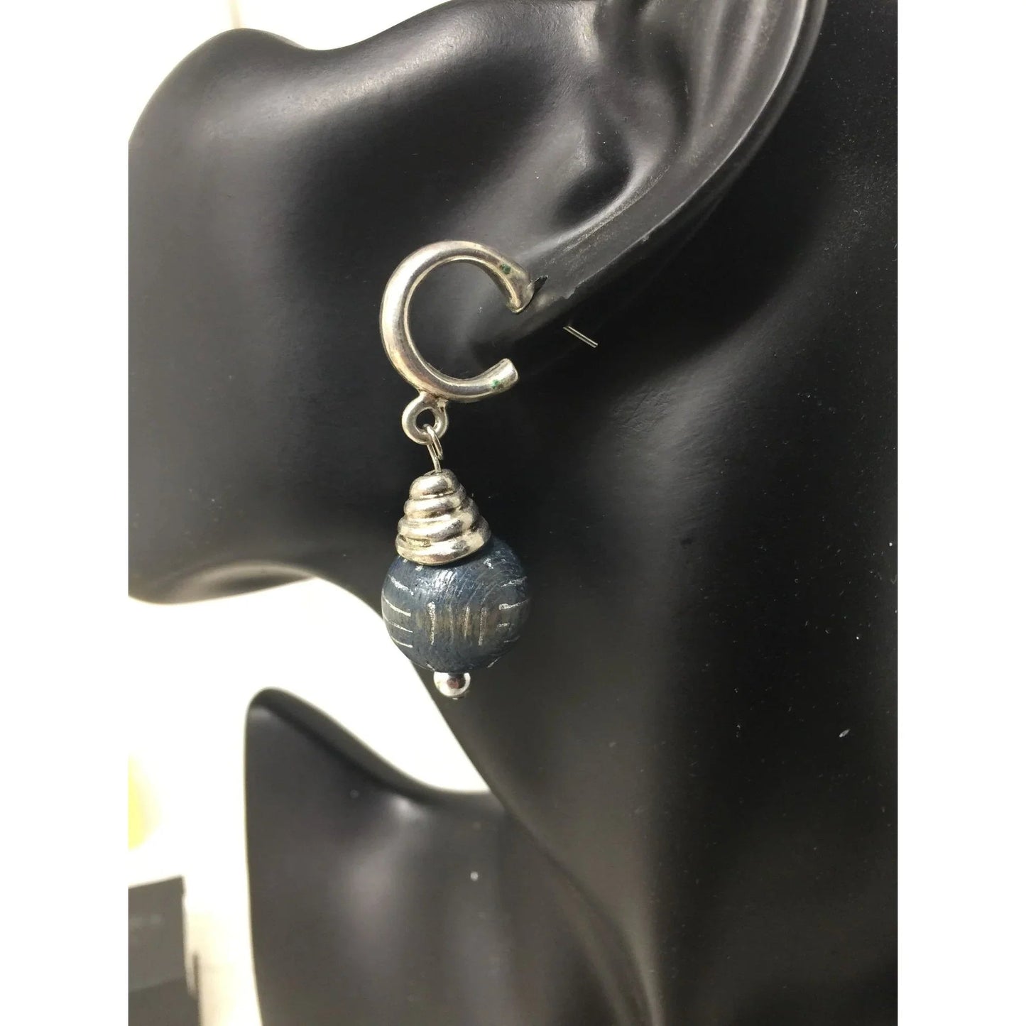 Women's Silver Tone Dangle Hoop Earrings - A+ Stuff - Earrings - A+ Stuff