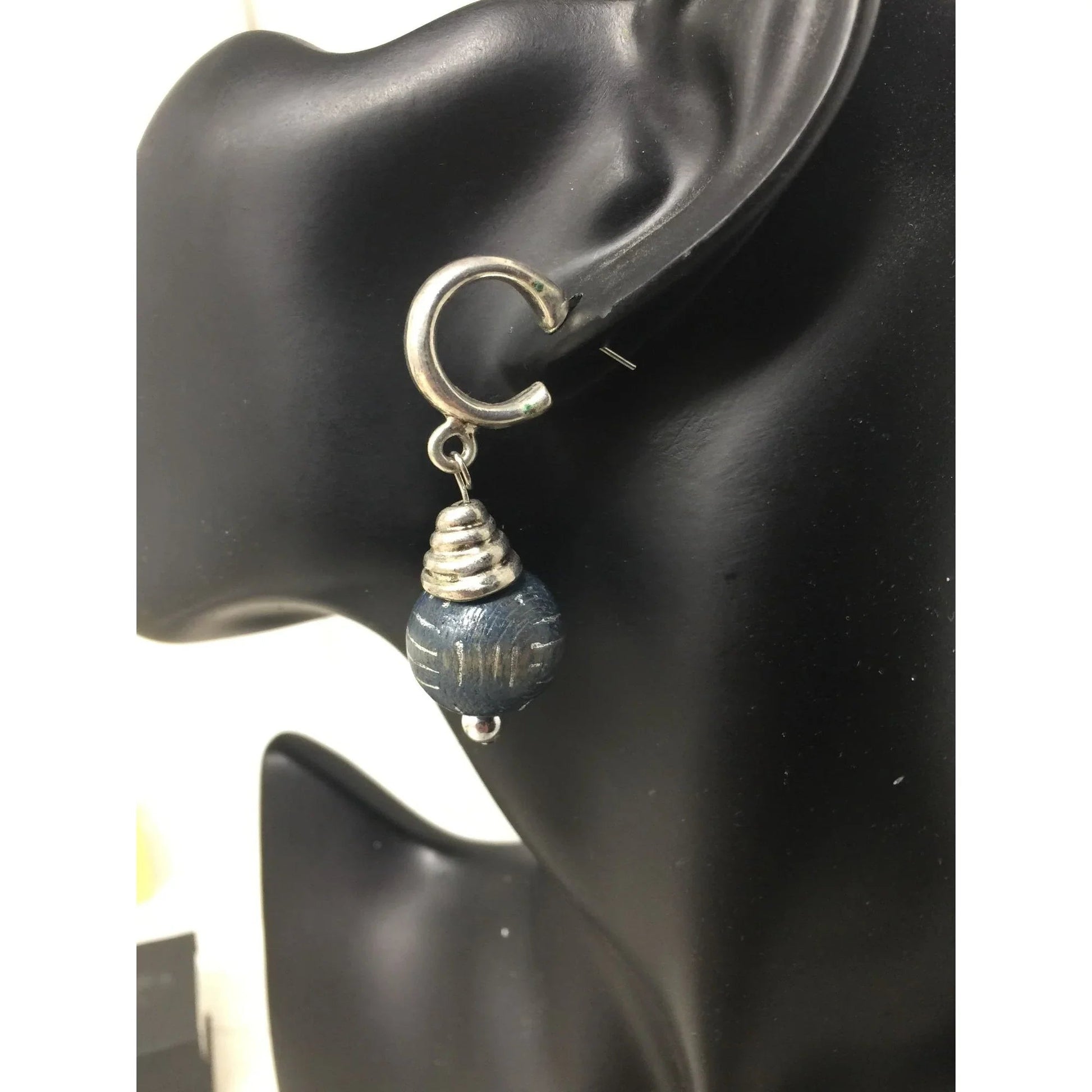 Women's Silver Tone Dangle Hoop Earrings - A+ Stuff - Earrings - A+ Stuff