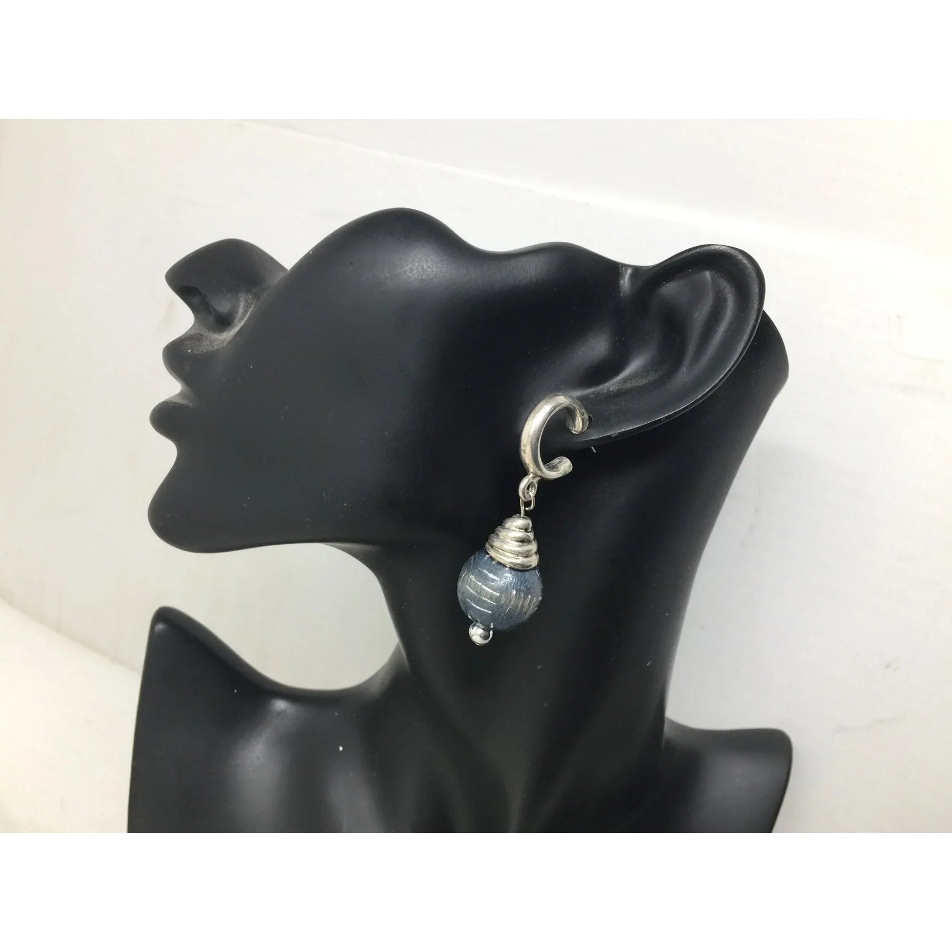 Women's Silver Tone Dangle Hoop Earrings - A+ Stuff - Earrings - A+ Stuff