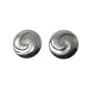 Womens Silver Tone Spiral Clip On Earrings - A+ Stuff - Earrings - A+ Stuff