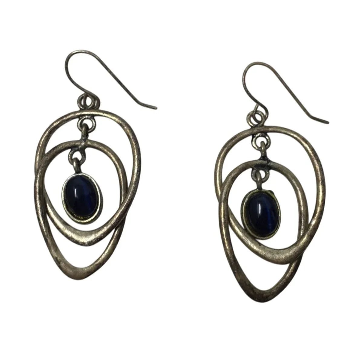 Women's Silver tone Statement Earrings with Geometric Design - A+ Stuff - Earrings - A+ Stuff
