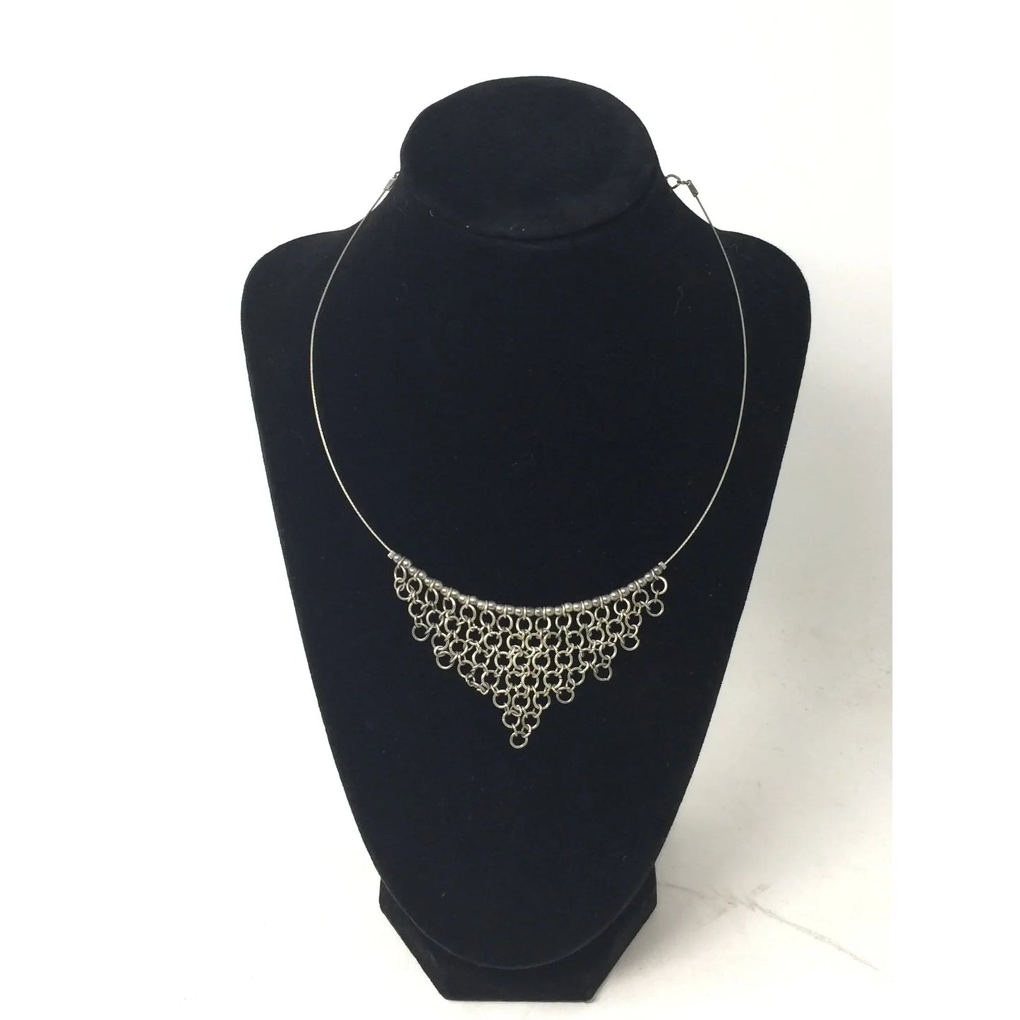 Women's Silver Tone Waterfall Chain Necklace - A+ Stuff - Necklace - A+ Stuff