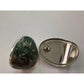Women's Silver Toned Enamel Earrings with Green Blue Swirl Design - A+ Stuff - earrings - A+ Stuff