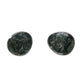 Women's Silver Toned Enamel Earrings with Green Blue Swirl Design - A+ Stuff - earrings - A+ Stuff