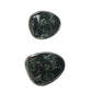 Women's Silver Toned Enamel Earrings with Green Blue Swirl Design - A+ Stuff - earrings - A+ Stuff