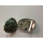 Women's Silver Toned Enamel Earrings with Green Blue Swirl Design - A+ Stuff - earrings - A+ Stuff