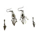 Women's Silver Toned Teardrop Dangle Earrings - A+ Stuff - earrings - A+ Stuff
