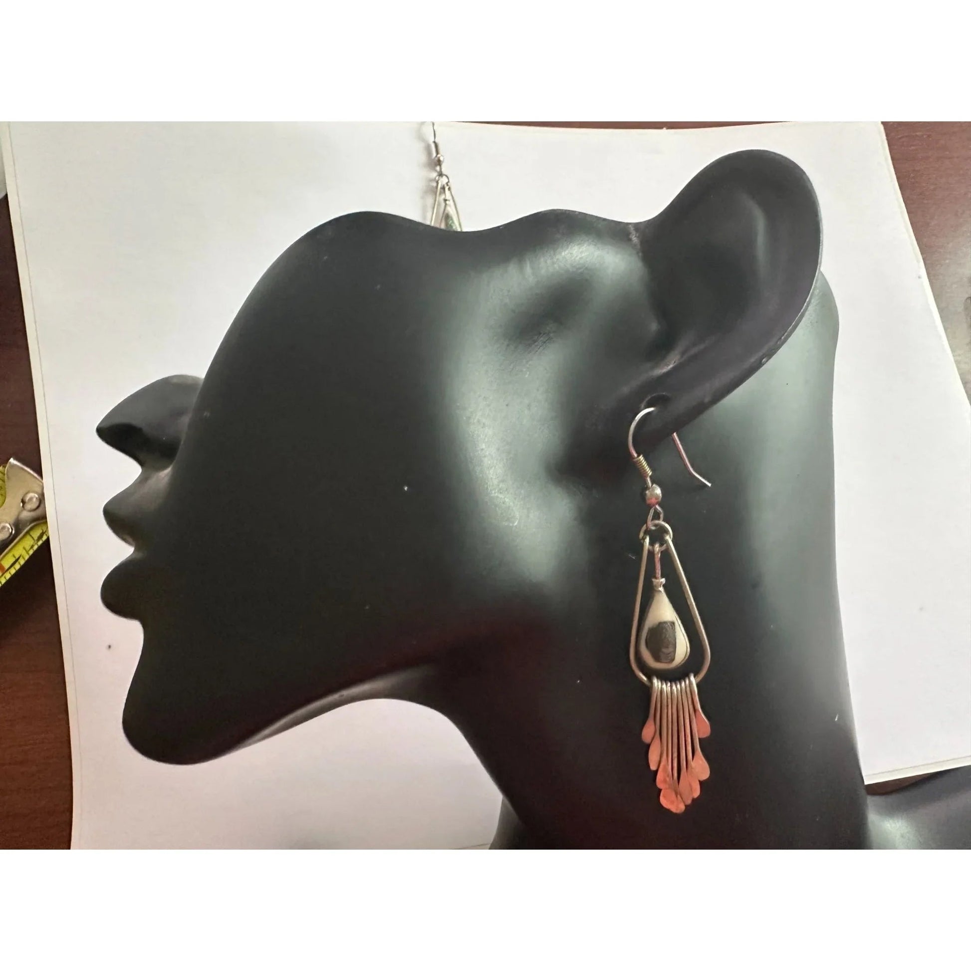 Women's Silver Toned Teardrop Dangle Earrings - A+ Stuff - earrings - A+ Stuff