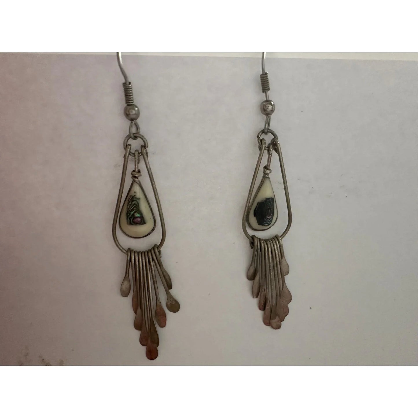 Women's Silver Toned Teardrop Dangle Earrings - A+ Stuff - earrings - A+ Stuff