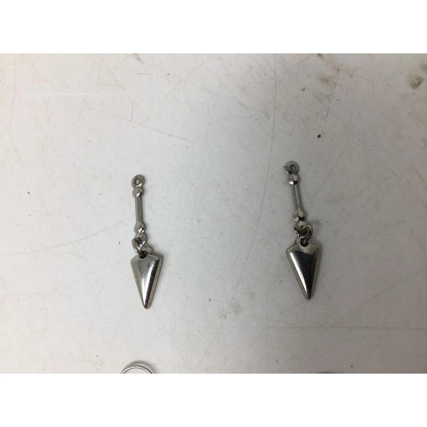 Women's Silver Toned Teardrop Dangle Earrings - A+ Stuff - earrings - A+ Stuff