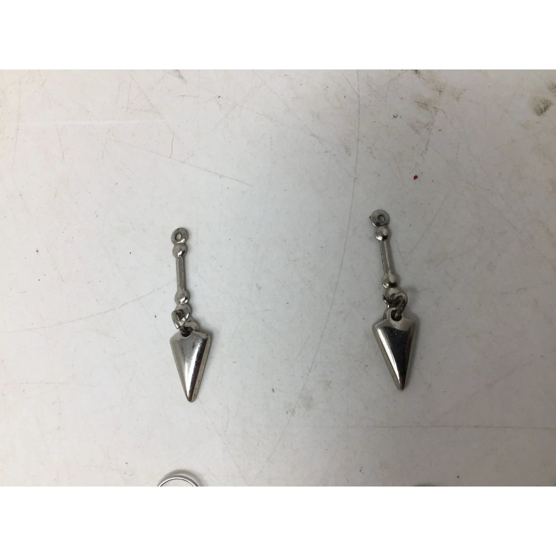 Women's Silver Toned Teardrop Dangle Earrings - A+ Stuff - earrings - A+ Stuff