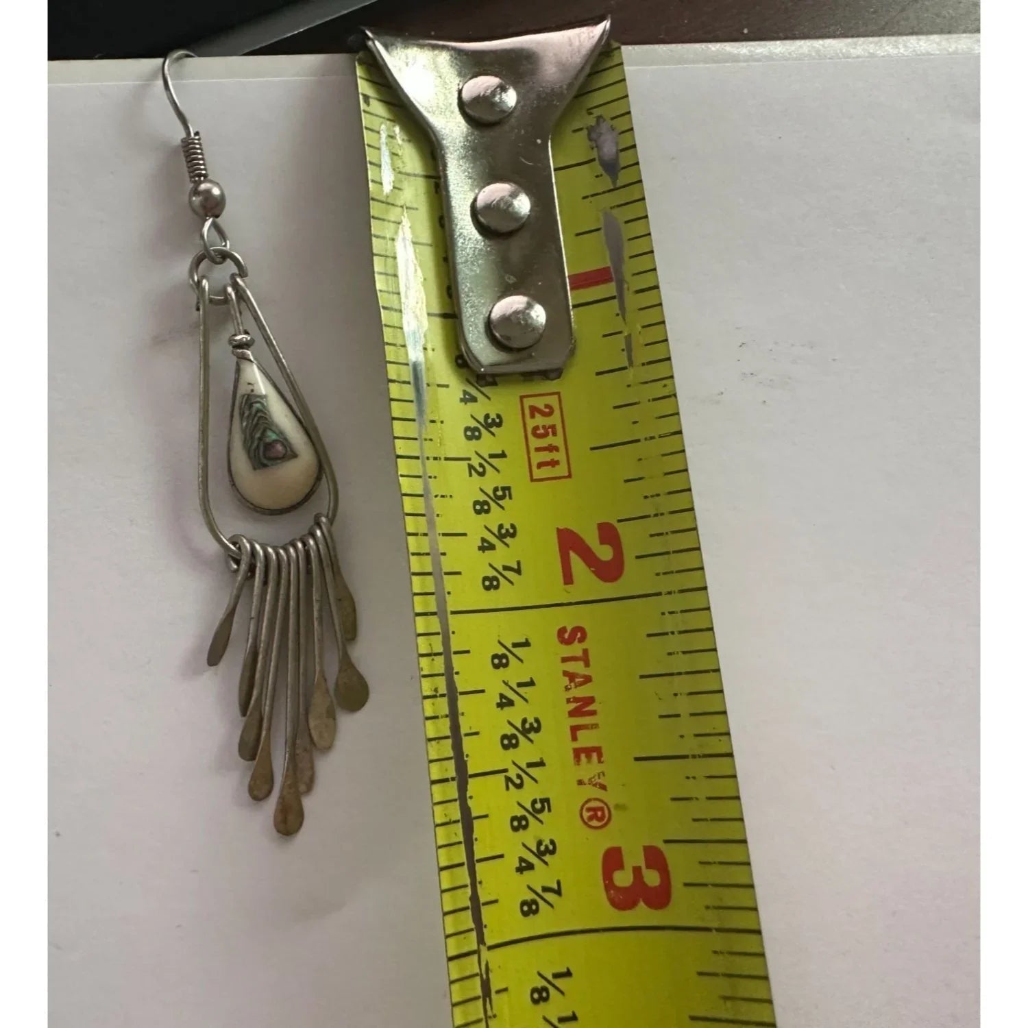 Women's Silver Toned Teardrop Dangle Earrings - A+ Stuff - earrings - A+ Stuff