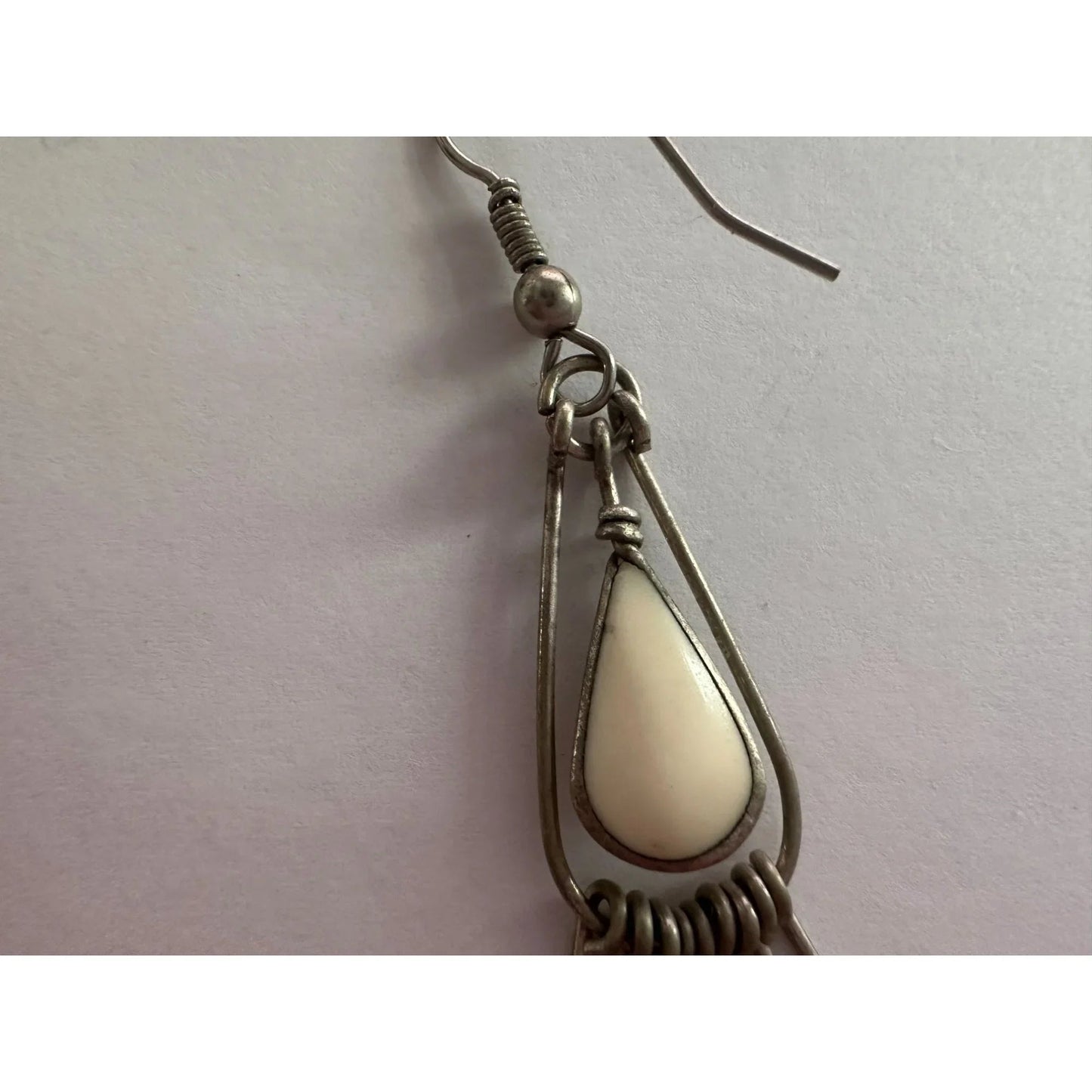 Women's Silver Toned Teardrop Dangle Earrings - A+ Stuff - earrings - A+ Stuff
