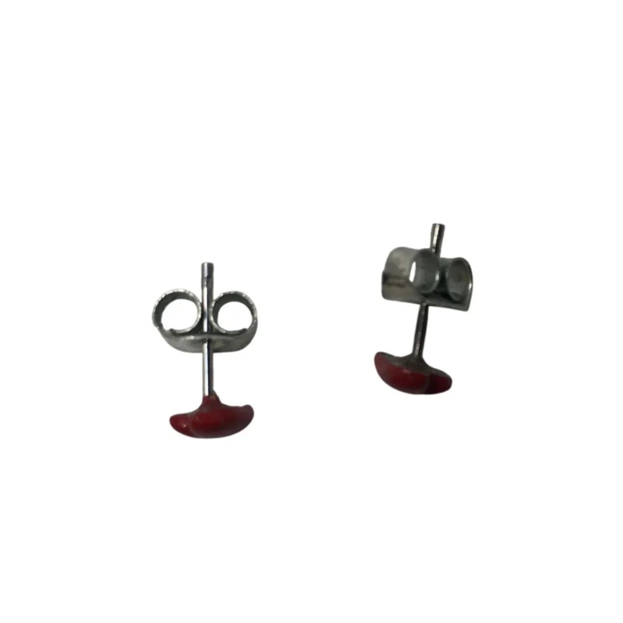 Women's Small Red Stud Heart Shaped Earrings - A+ Stuff - Earrings - A+ Stuff