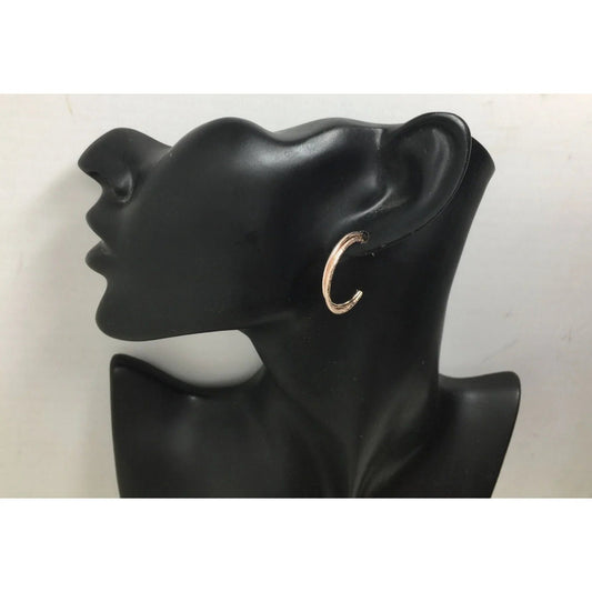 Women's Small Rose Gold Double Hoop Earrings - A+ Stuff - Earrings - A+ Stuff