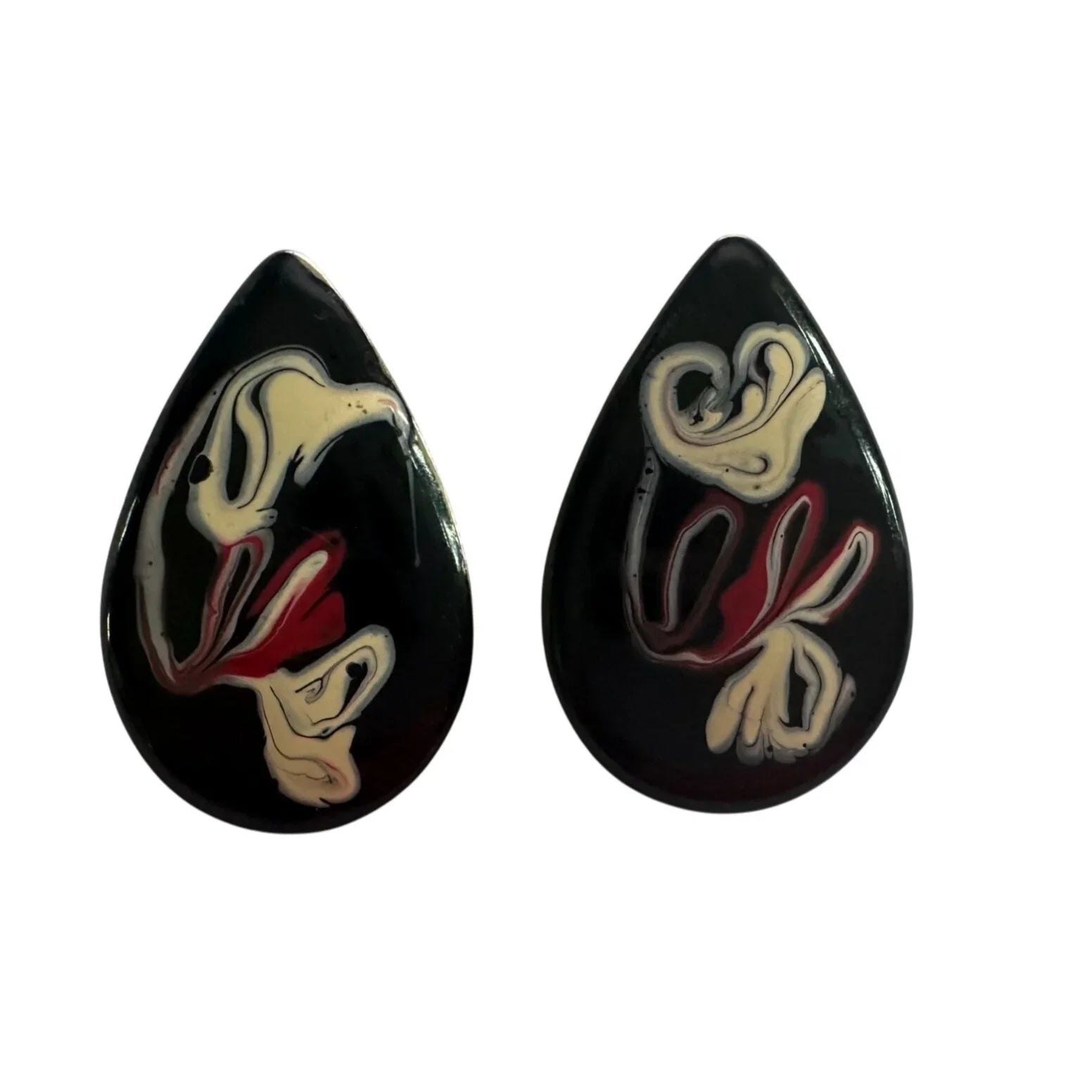 Women's Tear Drop Shaped Earrings with Swirl Design - A+ Stuff - earrings - A+ Stuff