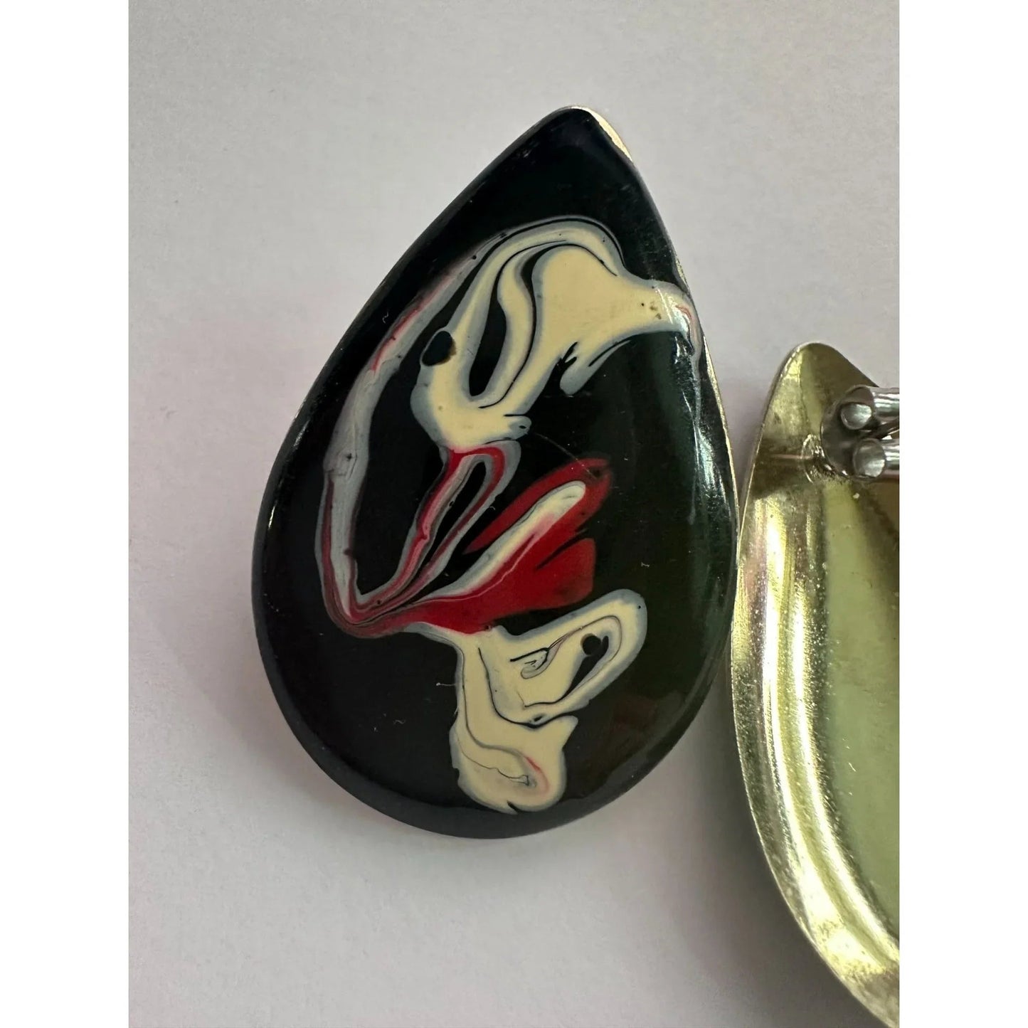 Women's Tear Drop Shaped Earrings with Swirl Design - A+ Stuff - earrings - A+ Stuff