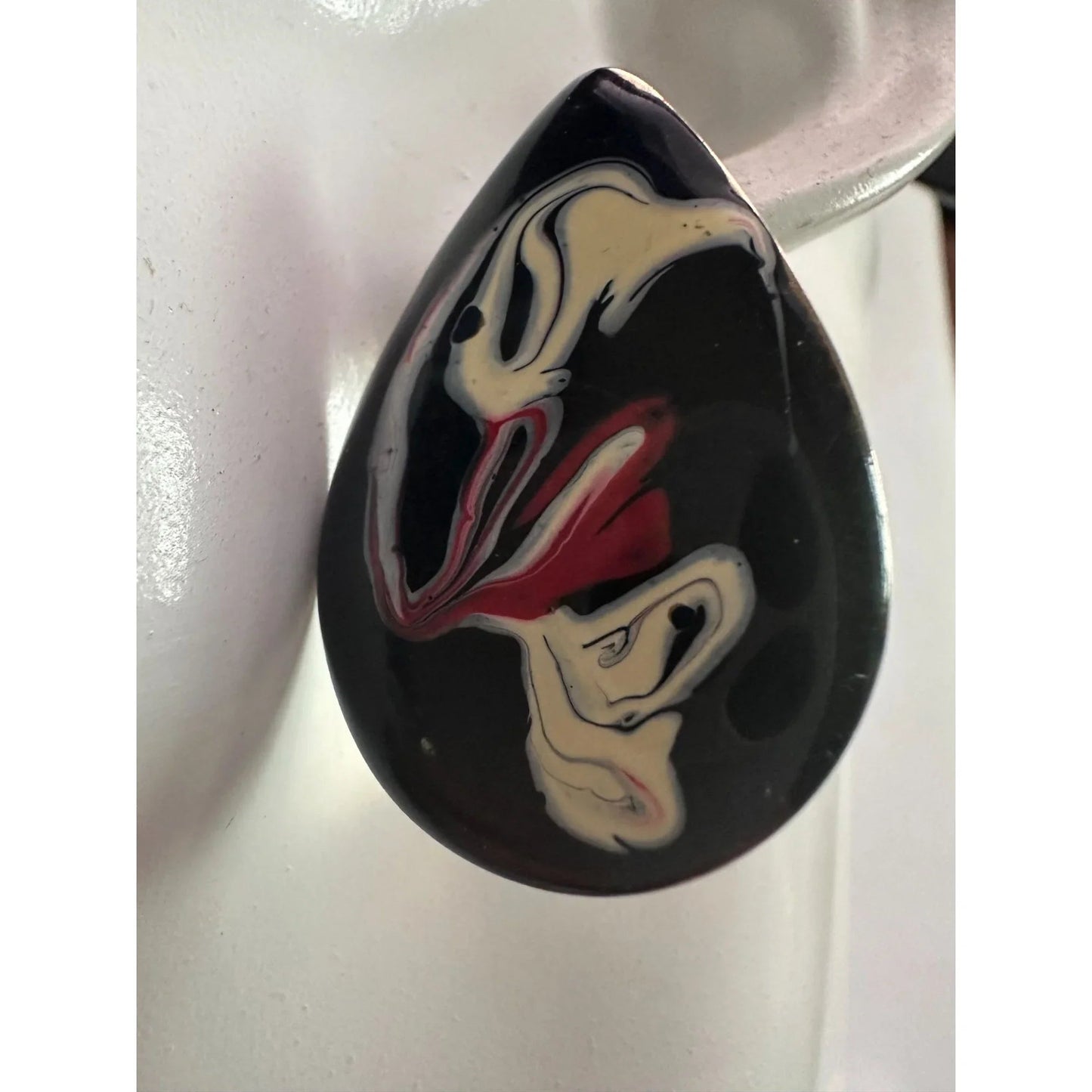 Women's Tear Drop Shaped Earrings with Swirl Design - A+ Stuff - earrings - A+ Stuff