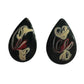 Women's Tear Drop Shaped Earrings with Swirl Design - A+ Stuff - earrings - A+ Stuff