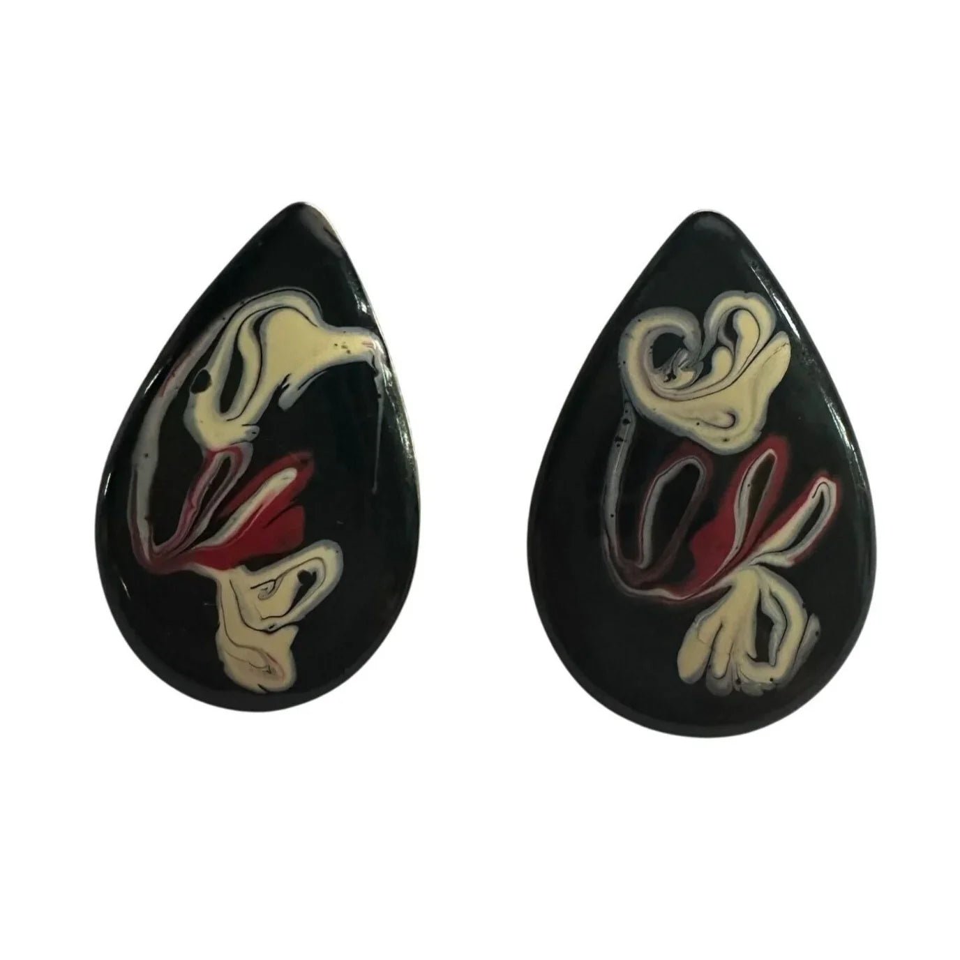 Women's Tear Drop Shaped Earrings with Swirl Design - A+ Stuff - earrings - A+ Stuff