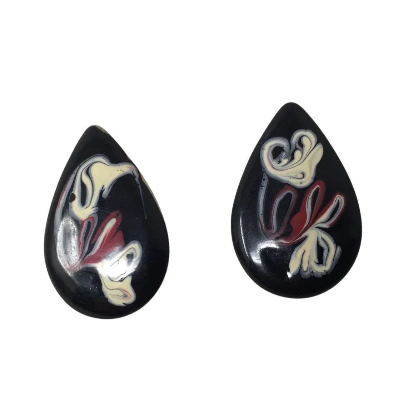 Women's Tear Drop Shaped Earrings with Swirl Design - A+ Stuff - earrings - A+ Stuff