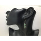 Women's Translucent Green & Silver Tone Beaded Dangle Earrings - A+ Stuff - Earrings - A+ Stuff
