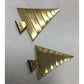 Women's Triangle Shaped Gold tone Dangle Earrings - A+ Stuff - Earrings - A+ Stuff