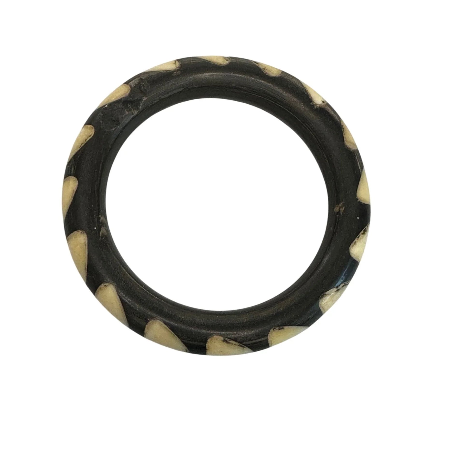 Women's Unique Black And Cream Bangle Bracelet - A+ Stuff - Bracelet - A+ Stuff