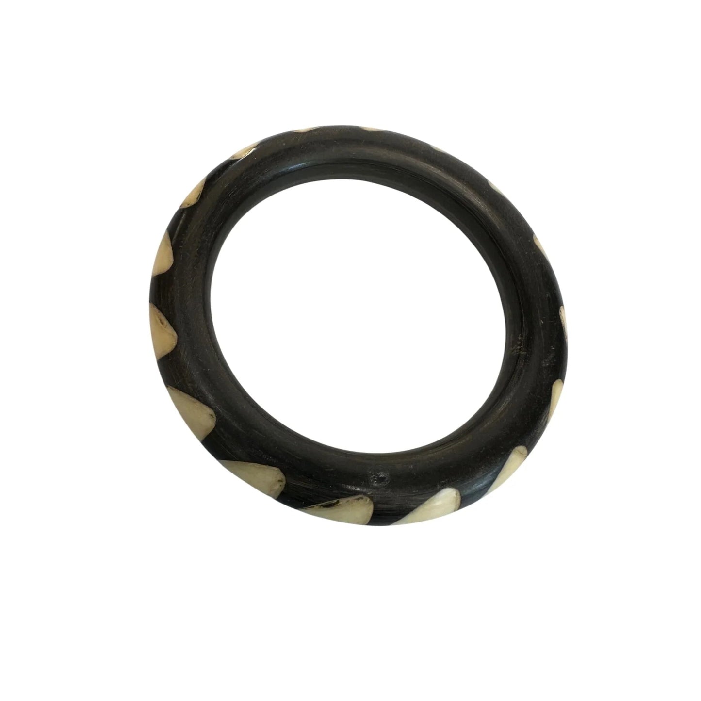 Women's Unique Black And Cream Bangle Bracelet - A+ Stuff - Bracelet - A+ Stuff