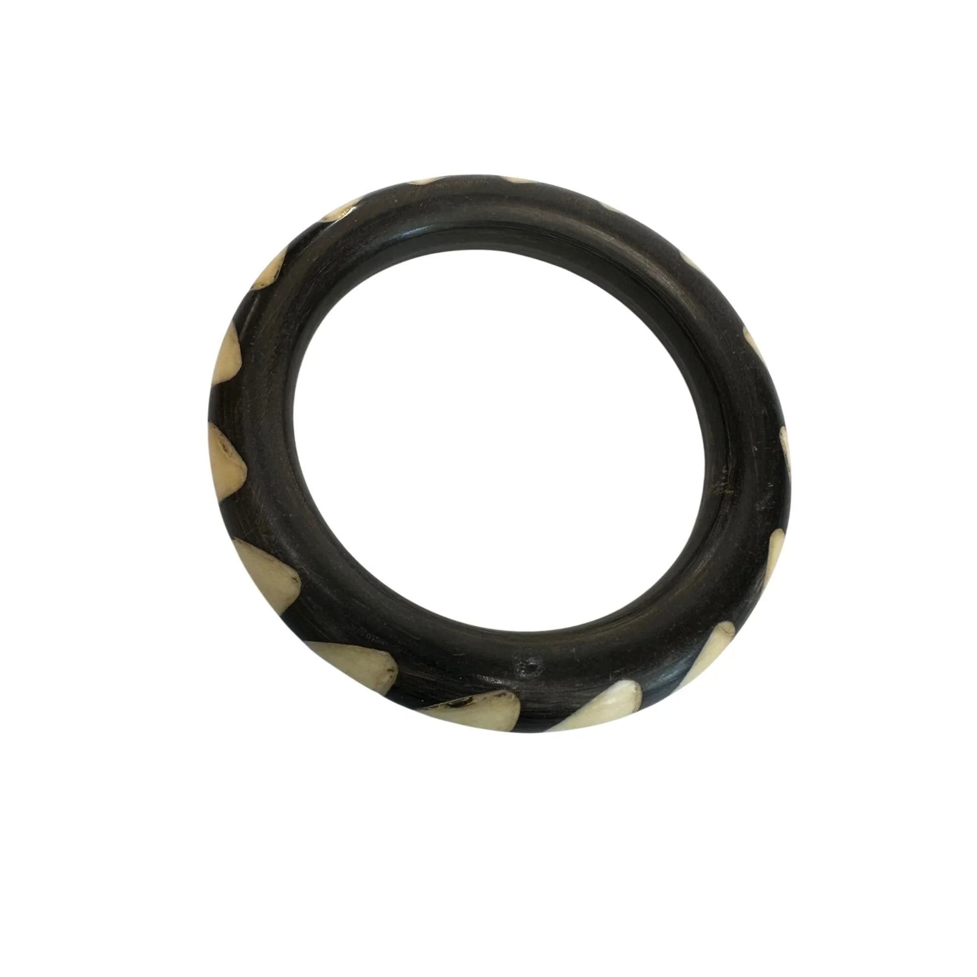 Women's Unique Black And Cream Bangle Bracelet - A+ Stuff - Bracelet - A+ Stuff