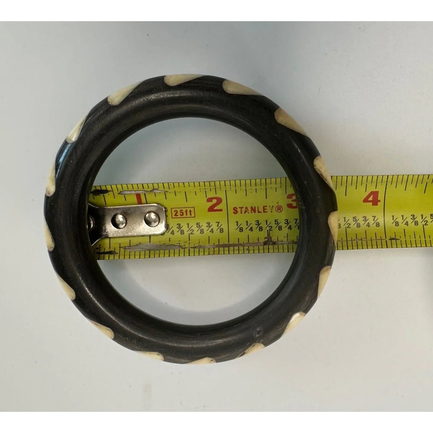 Women's Unique Black And Cream Bangle Bracelet - A+ Stuff - Bracelet - A+ Stuff