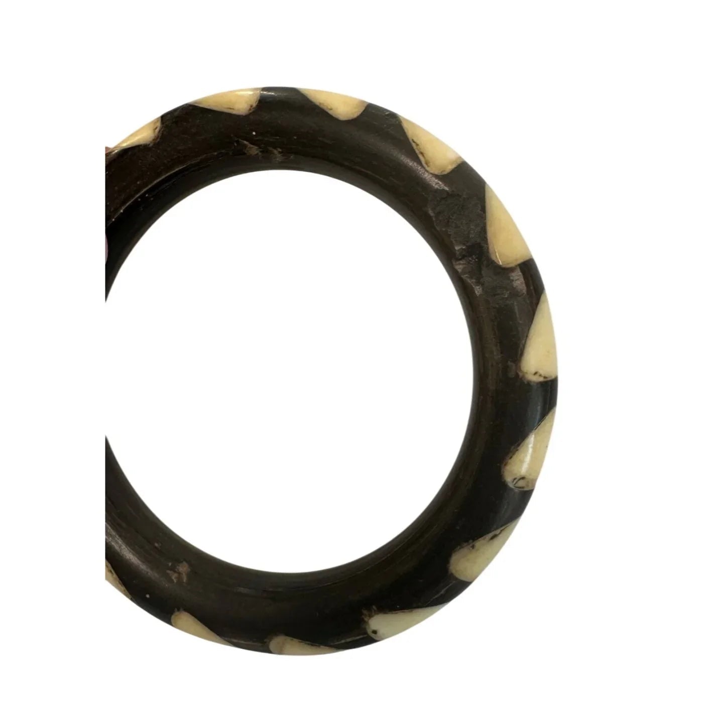 Women's Unique Black And Cream Bangle Bracelet - A+ Stuff - Bracelet - A+ Stuff